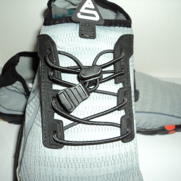 Sport S Water Shoes Men's Women's Beach Swim Pool Gray Black Rubber Lace Up - Picture 8 of 8